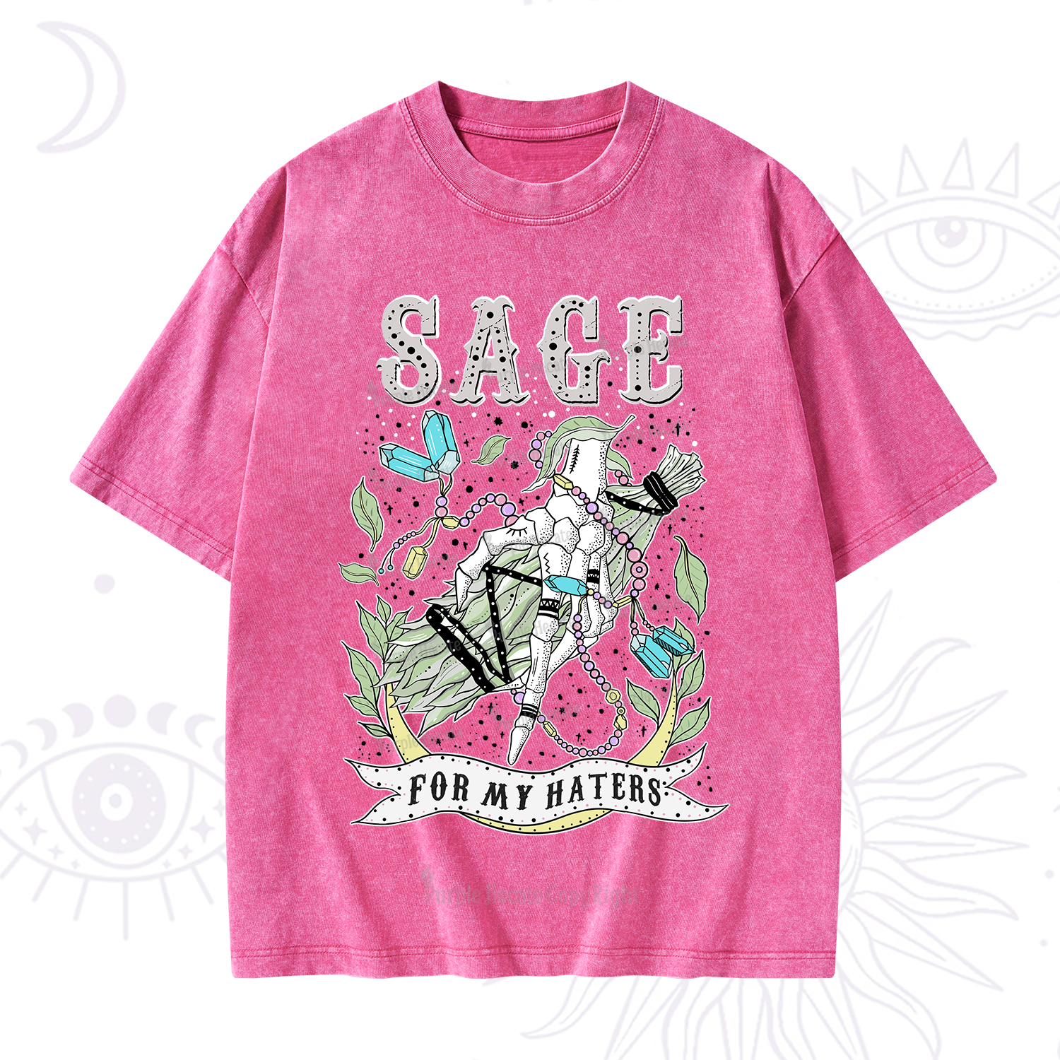Purplehecate Sage For My Haters Washed T-Shirt