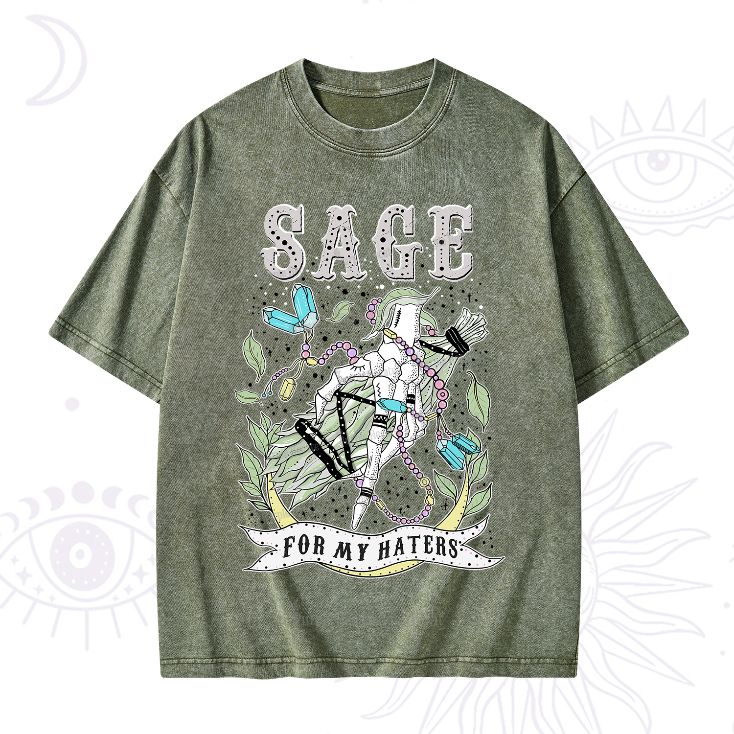 Purplehecate Sage For My Haters Washed T-Shirt