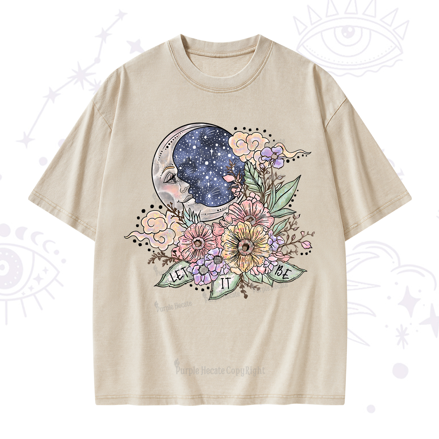 Purplehecate Let It Be Washed T-Shirt