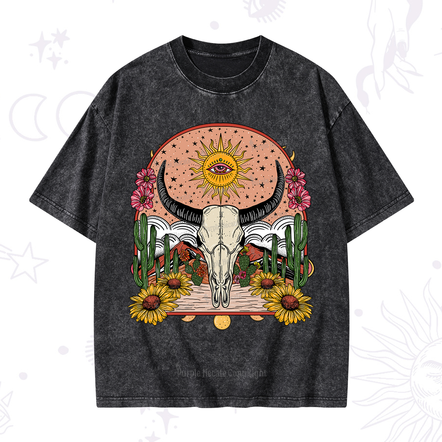 Purplehecate Desert Bloom Washed T-Shirt