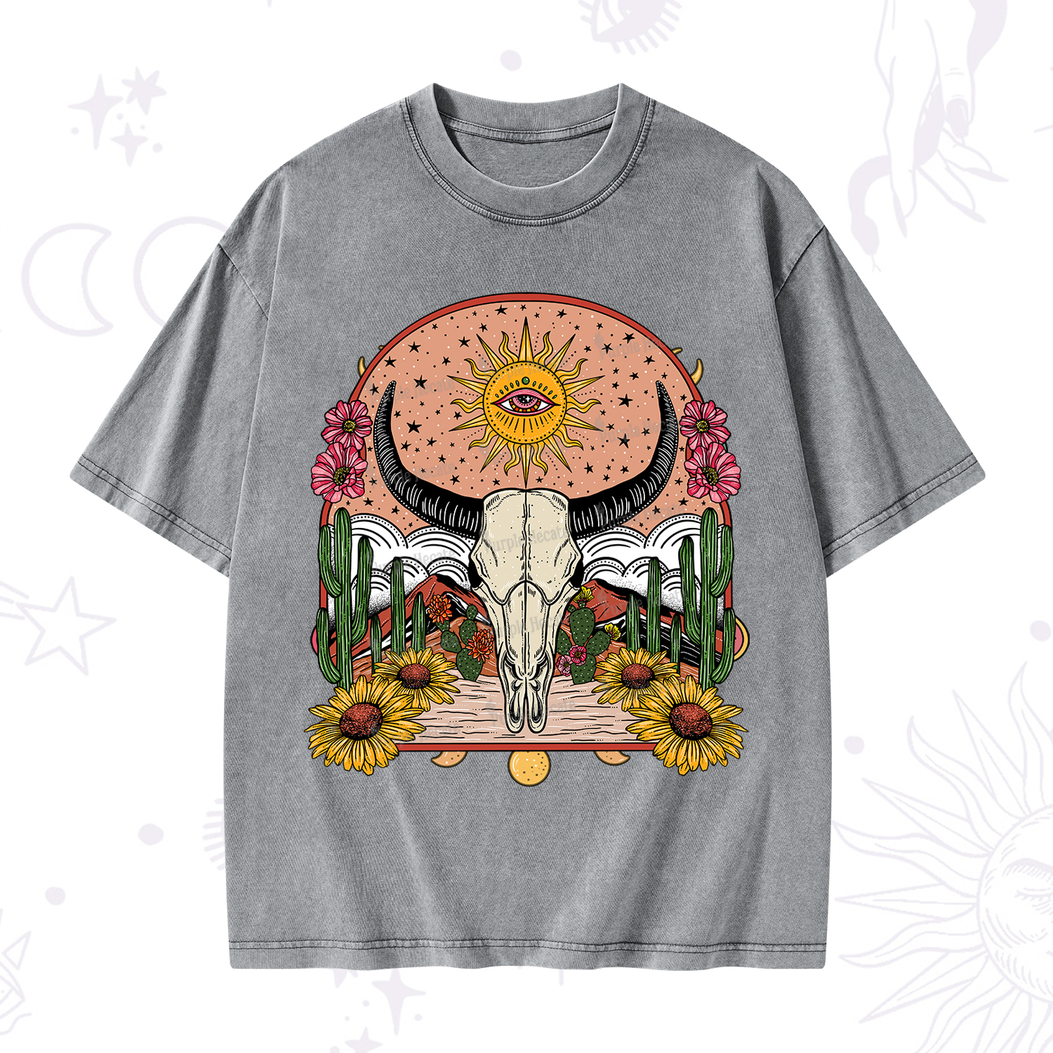 Purplehecate Desert Bloom Washed T-Shirt
