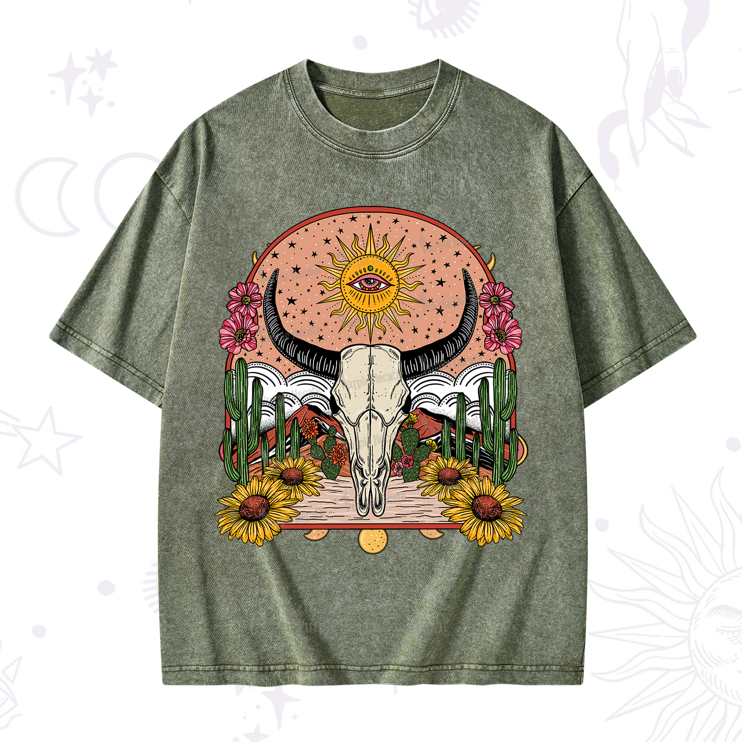 Purplehecate Desert Bloom Washed T-Shirt