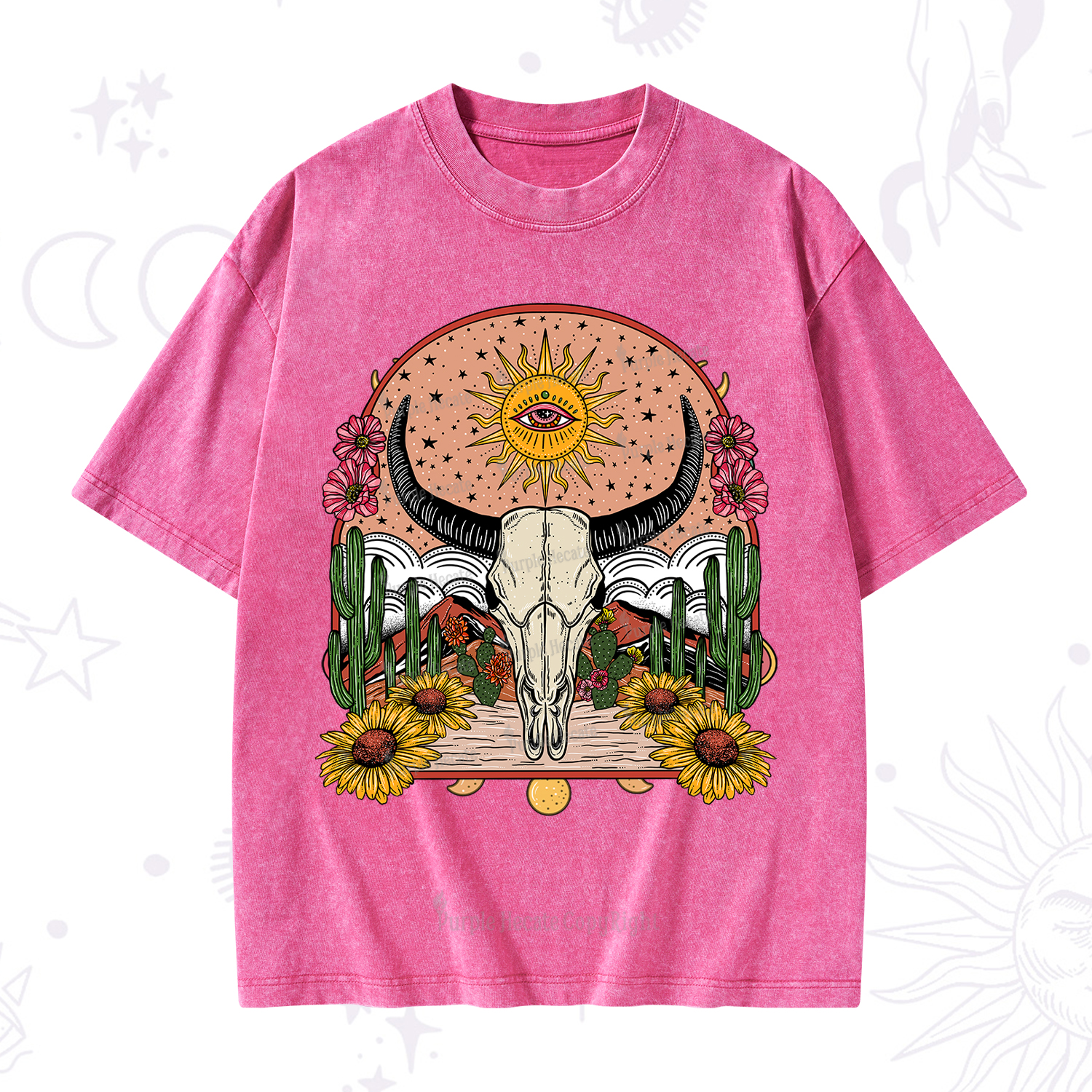 Purplehecate Desert Bloom Washed T-Shirt