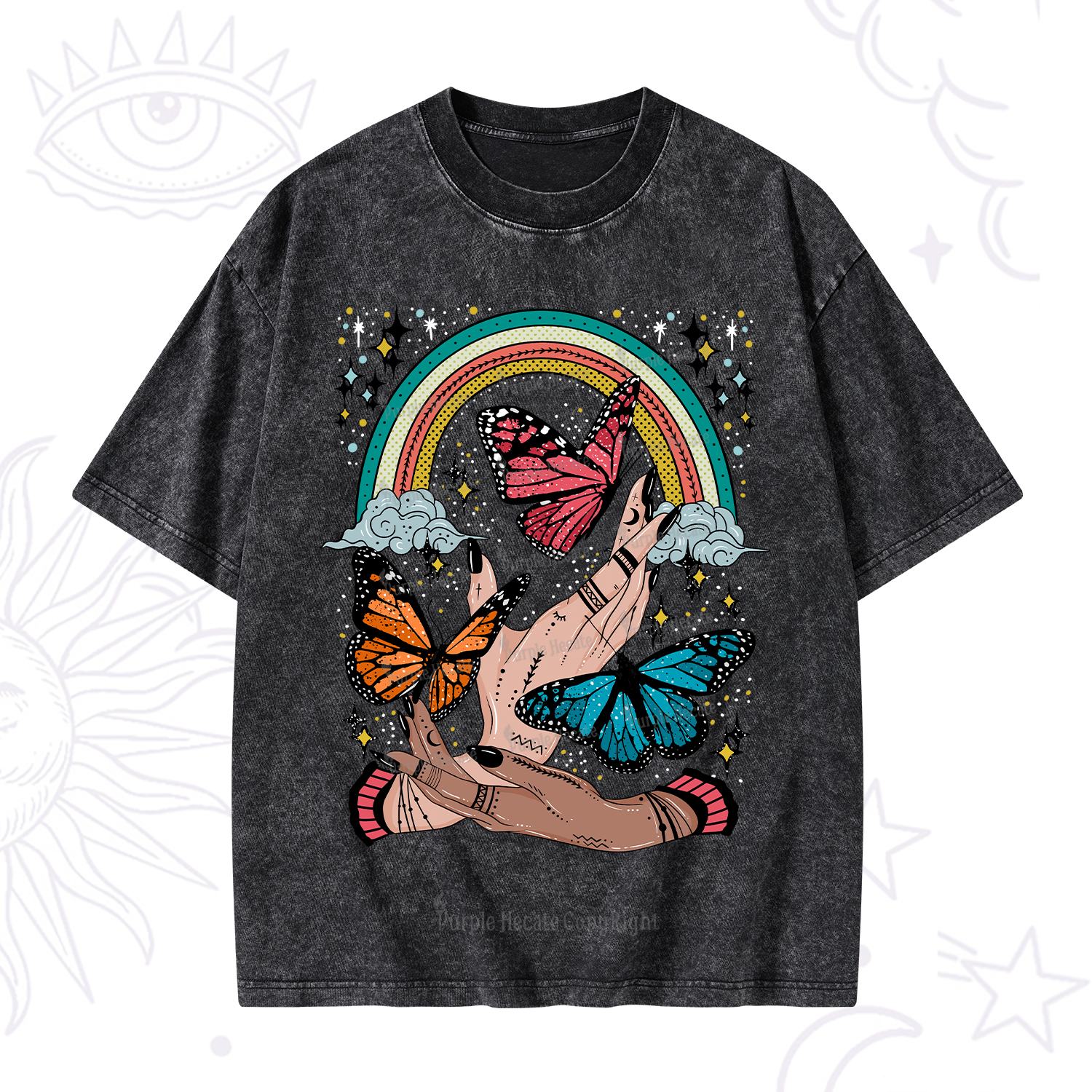 Purplehecate Metamorphoses Washed T-Shirt