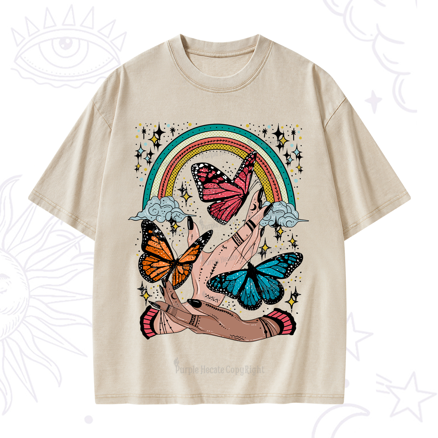 Purplehecate Metamorphoses Washed T-Shirt