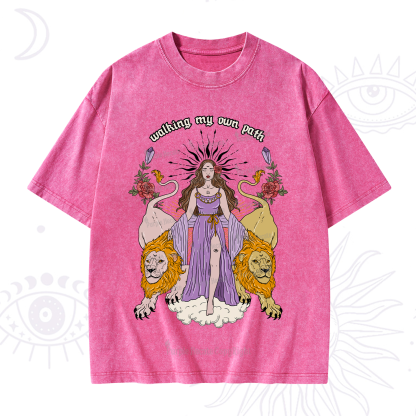 Purplehecate The Goddess Walking My Own Path Washed T-Shirt