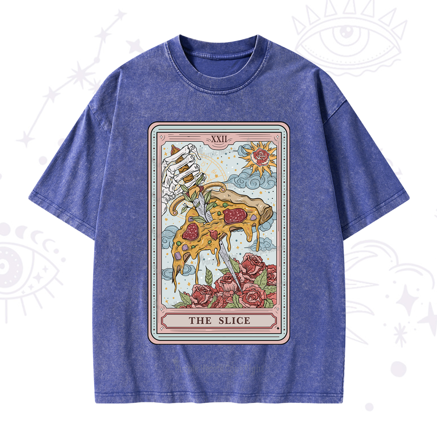 Purplehecate The Slice Tarot Washed T-Shirt