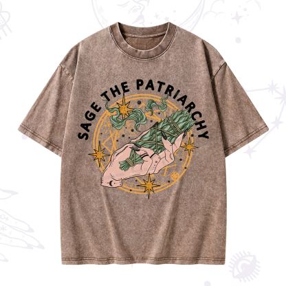 Purplehecate Sage The Patriarchy Washed T-Shirt