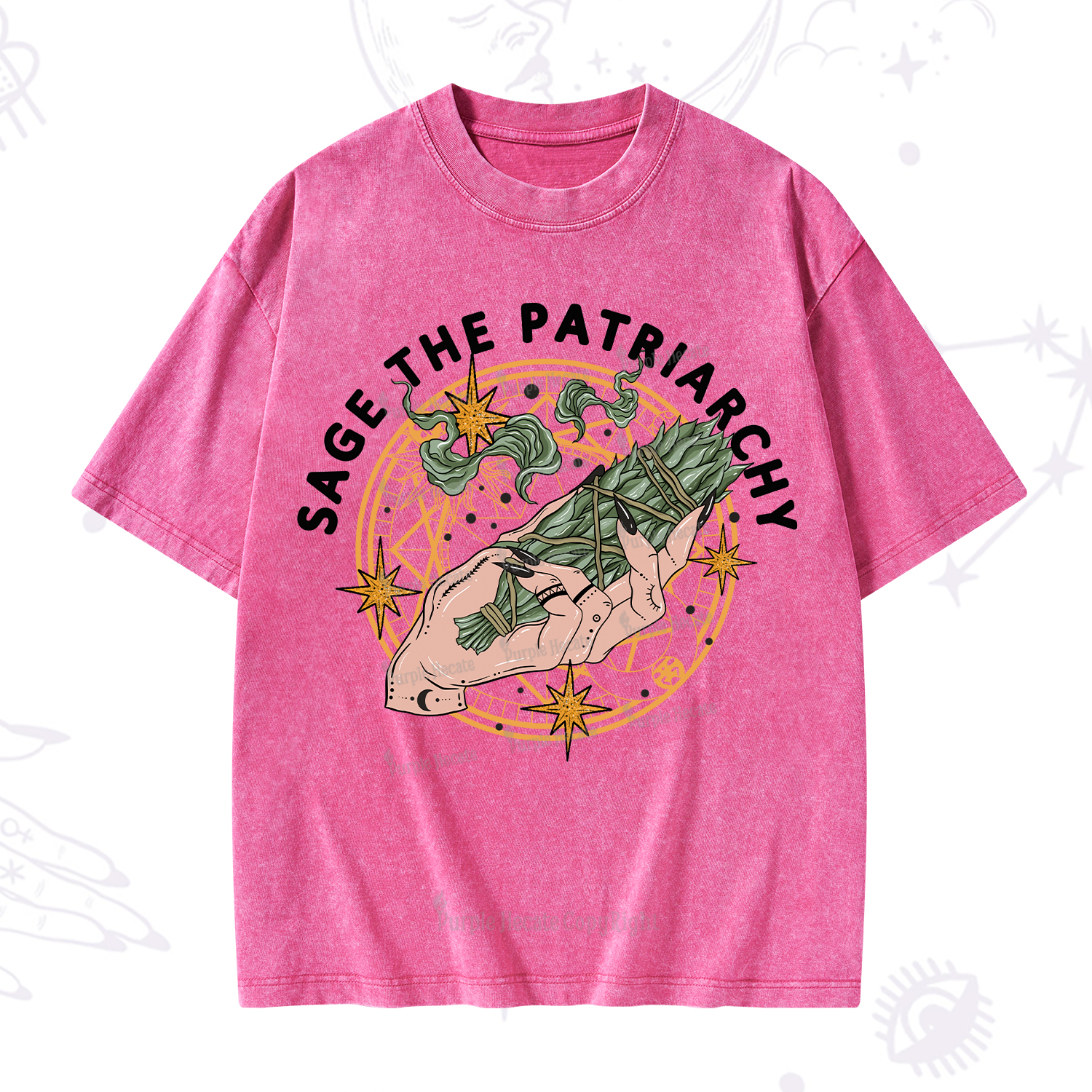 Purplehecate Sage The Patriarchy Washed T-Shirt