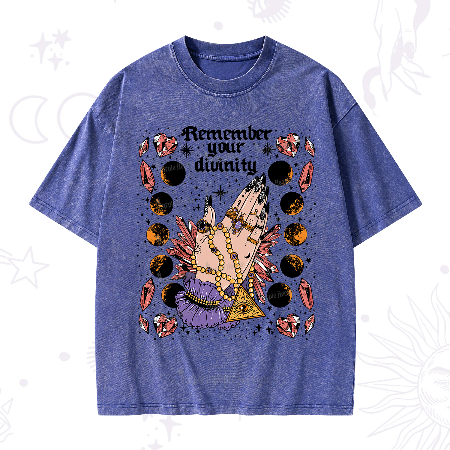 Purplehecate Remember Your Divinity Washed T-Shirt