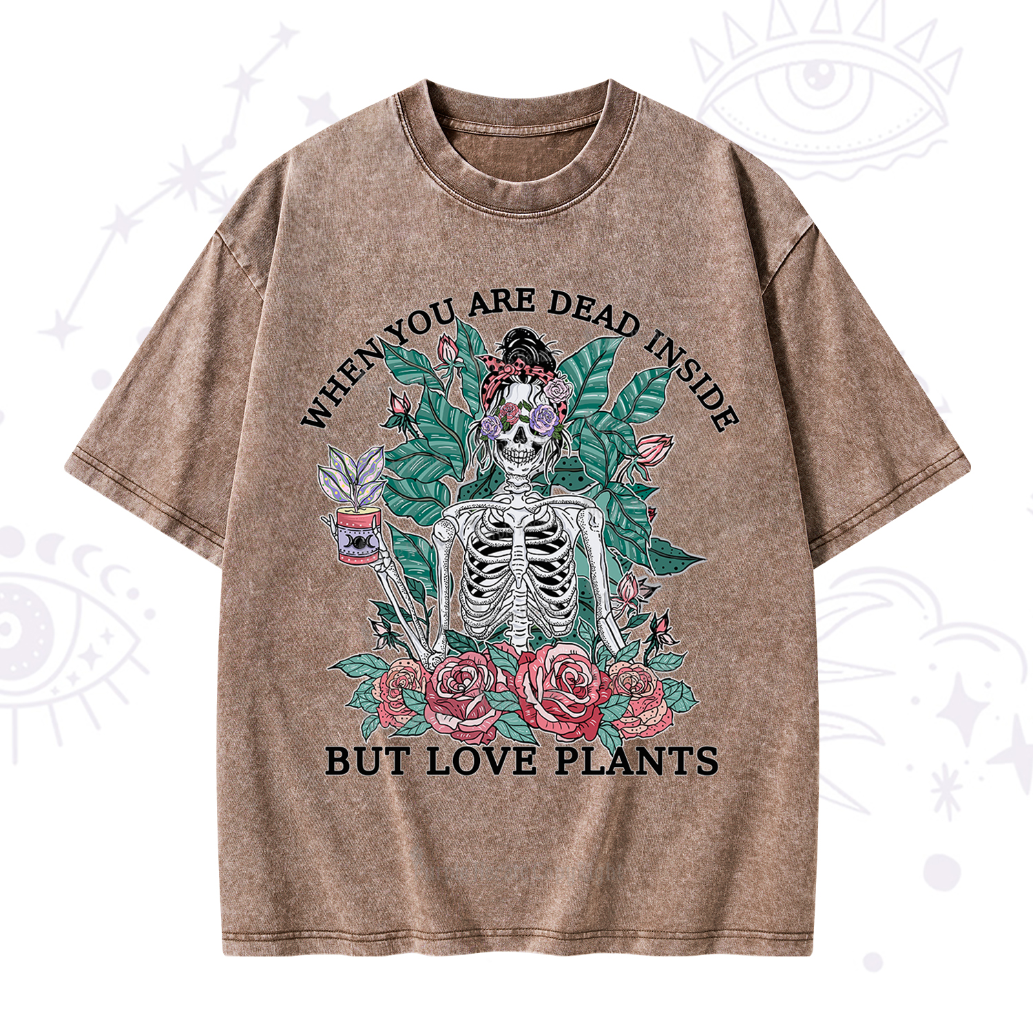 Purplehecate When You Dead Inside Washed T-Shirt