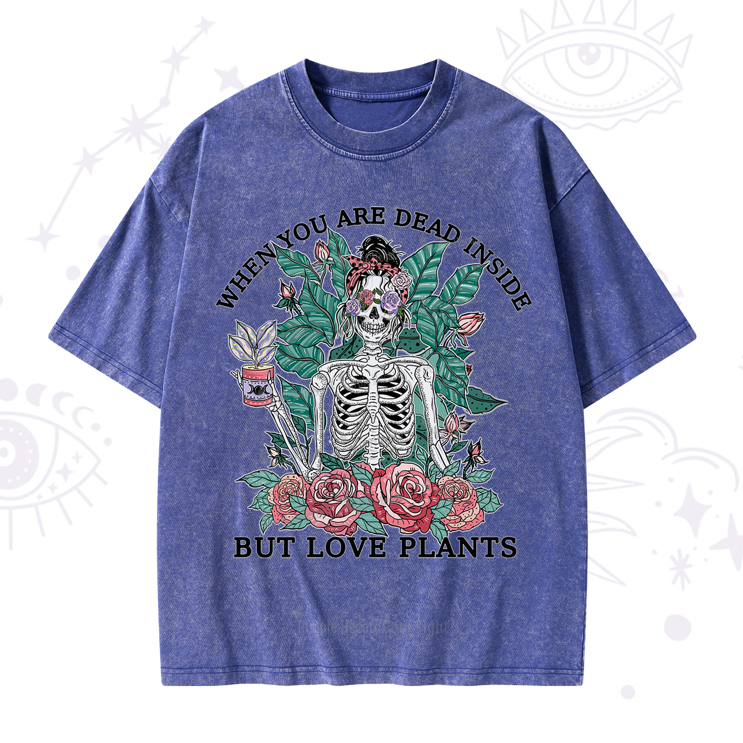 Purplehecate When You Dead Inside Washed T-Shirt