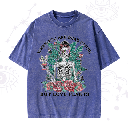 Purplehecate When You Dead Inside Washed T-Shirt