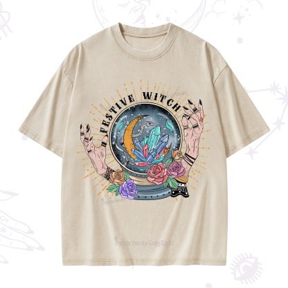 Purplehecate Festive Witch Washed T-Shirt