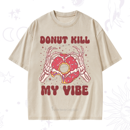 Purplehecate Donut Kill My Vibe Washed T-Shirt