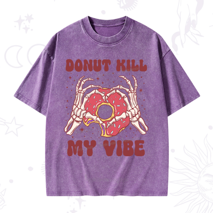 Purplehecate Donut Kill My Vibe Washed T-Shirt