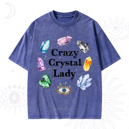 Purplehecate Crazy Crystal Lady Washed T-Shirt