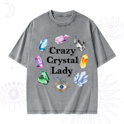 Purplehecate Crazy Crystal Lady Washed T-Shirt