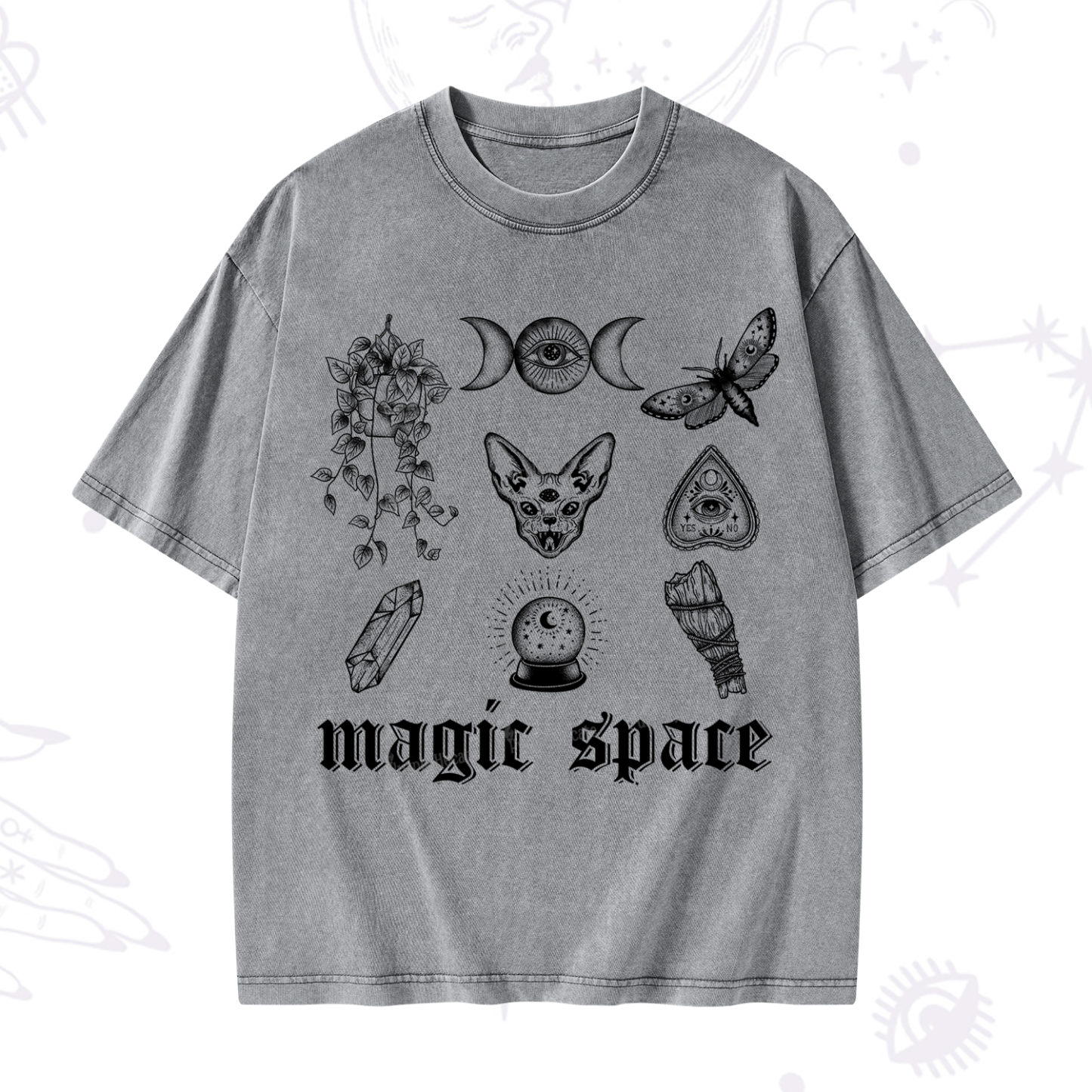 Purplehecate Magic Space Washed T-Shirt