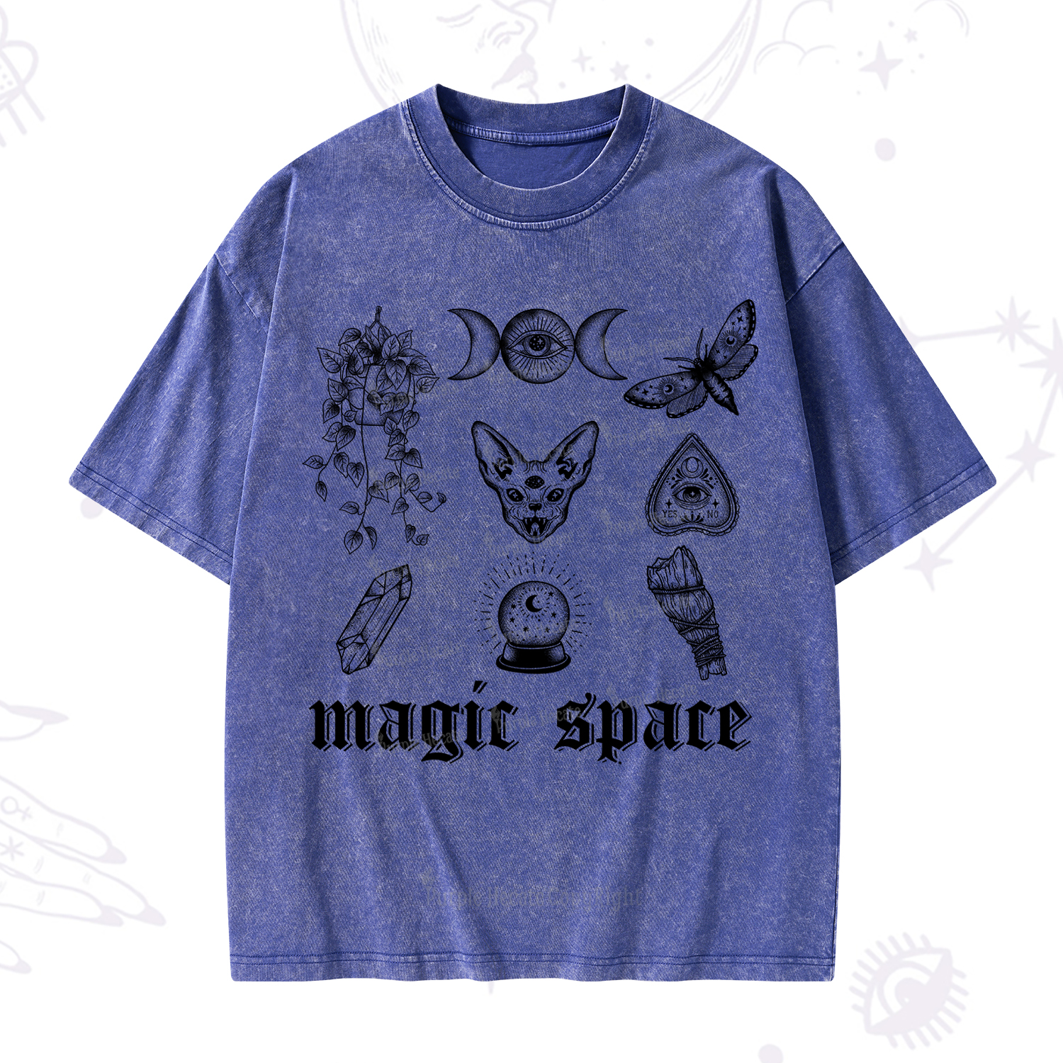 Purplehecate Magic Space Washed T-Shirt