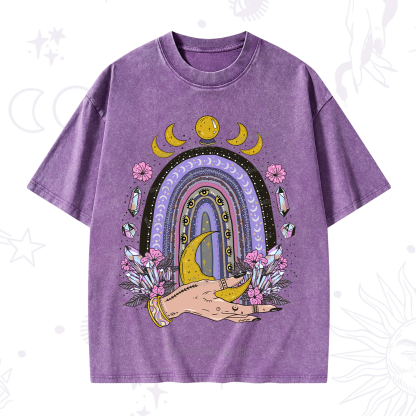 Purplehecate Magic Rainbow Washed T-Shirt