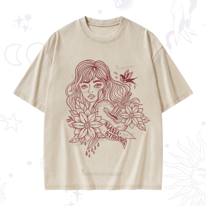 Mama Strong Washed T-Shirt