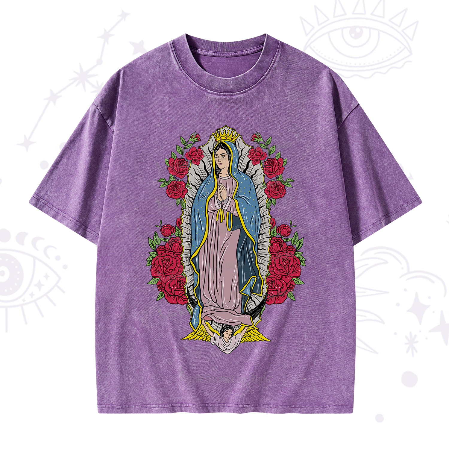 Purplehecate Mother Mary Washed T-Shirt