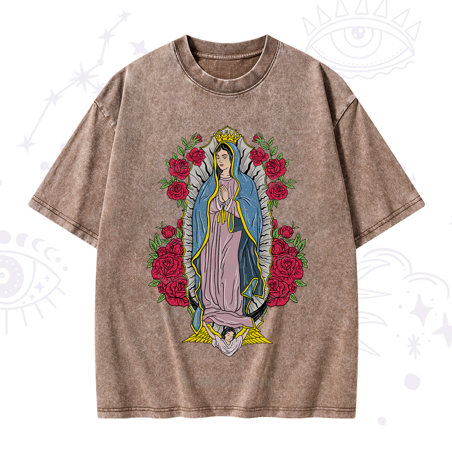 Purplehecate Mother Mary Washed T-Shirt