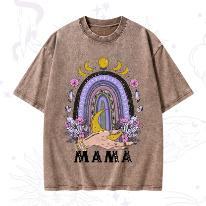 Purplehecate Gothic Mama Rainbow Washed T-Shirt
