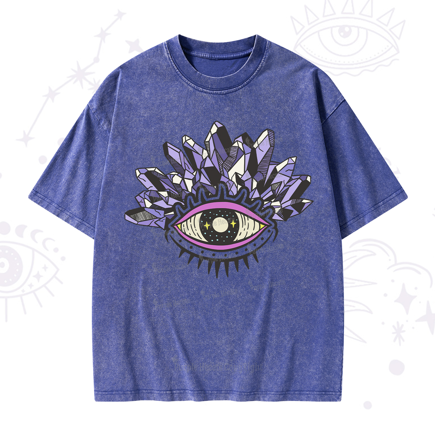 Purplehecate Crystal Eye Washed T-Shirt