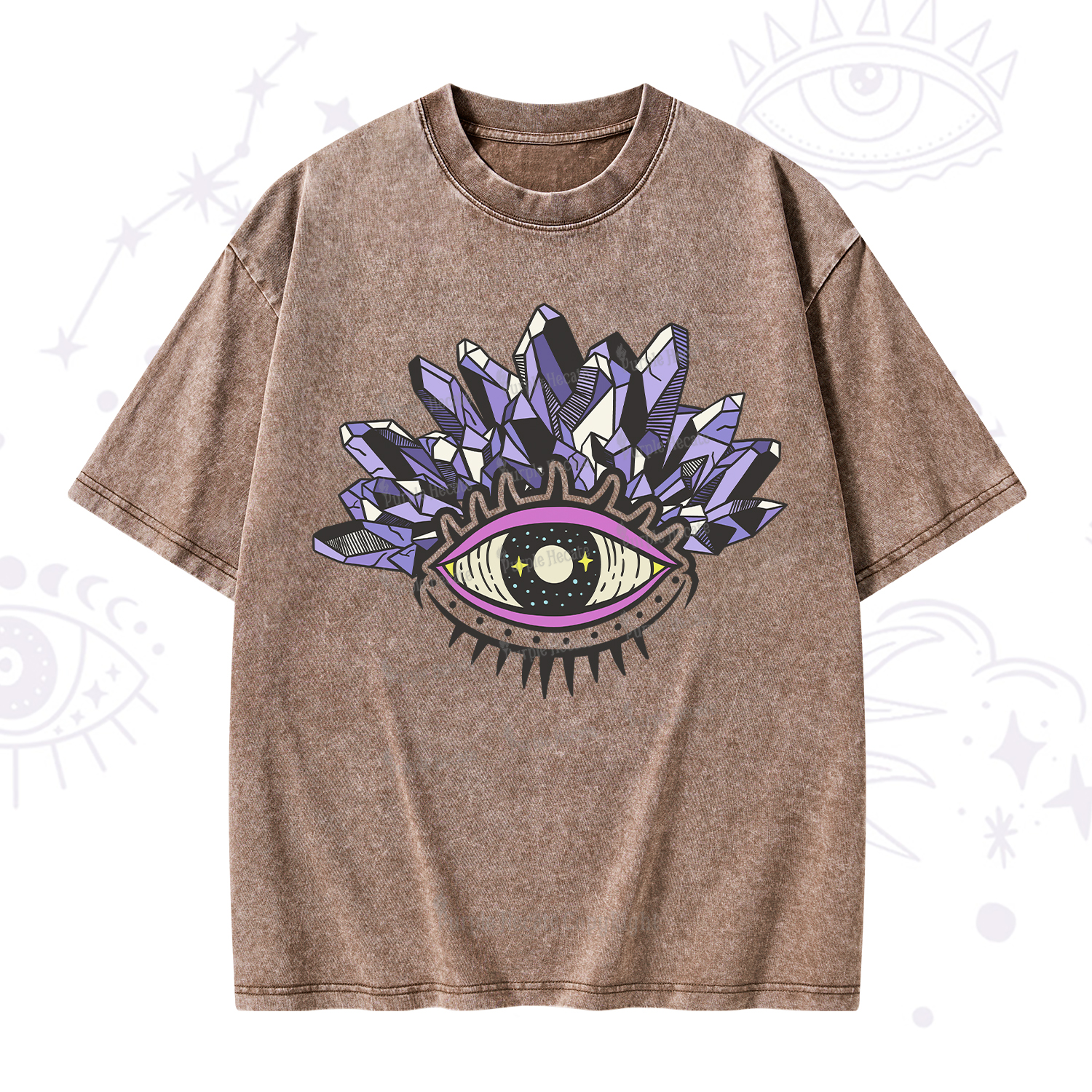 Purplehecate Crystal Eye Washed T-Shirt