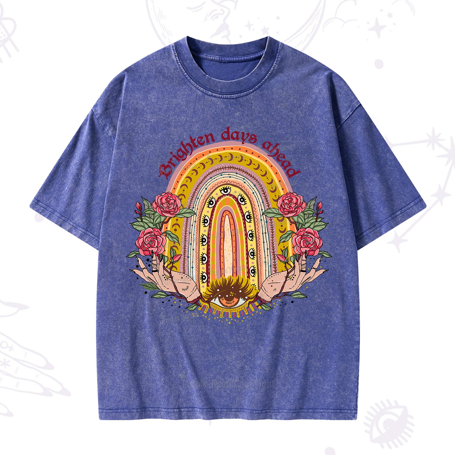 Purplehecate Brighten Days Ahead Washed T-Shirt