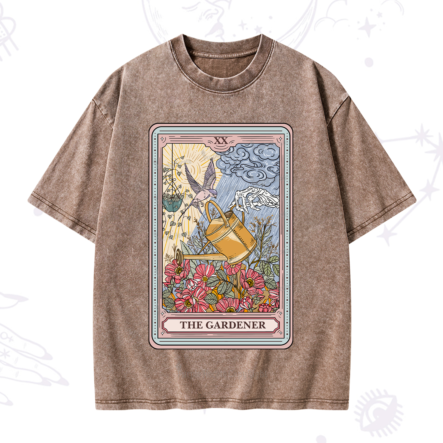 Purplehecate The Gardener Tarot Washed T-Shirt