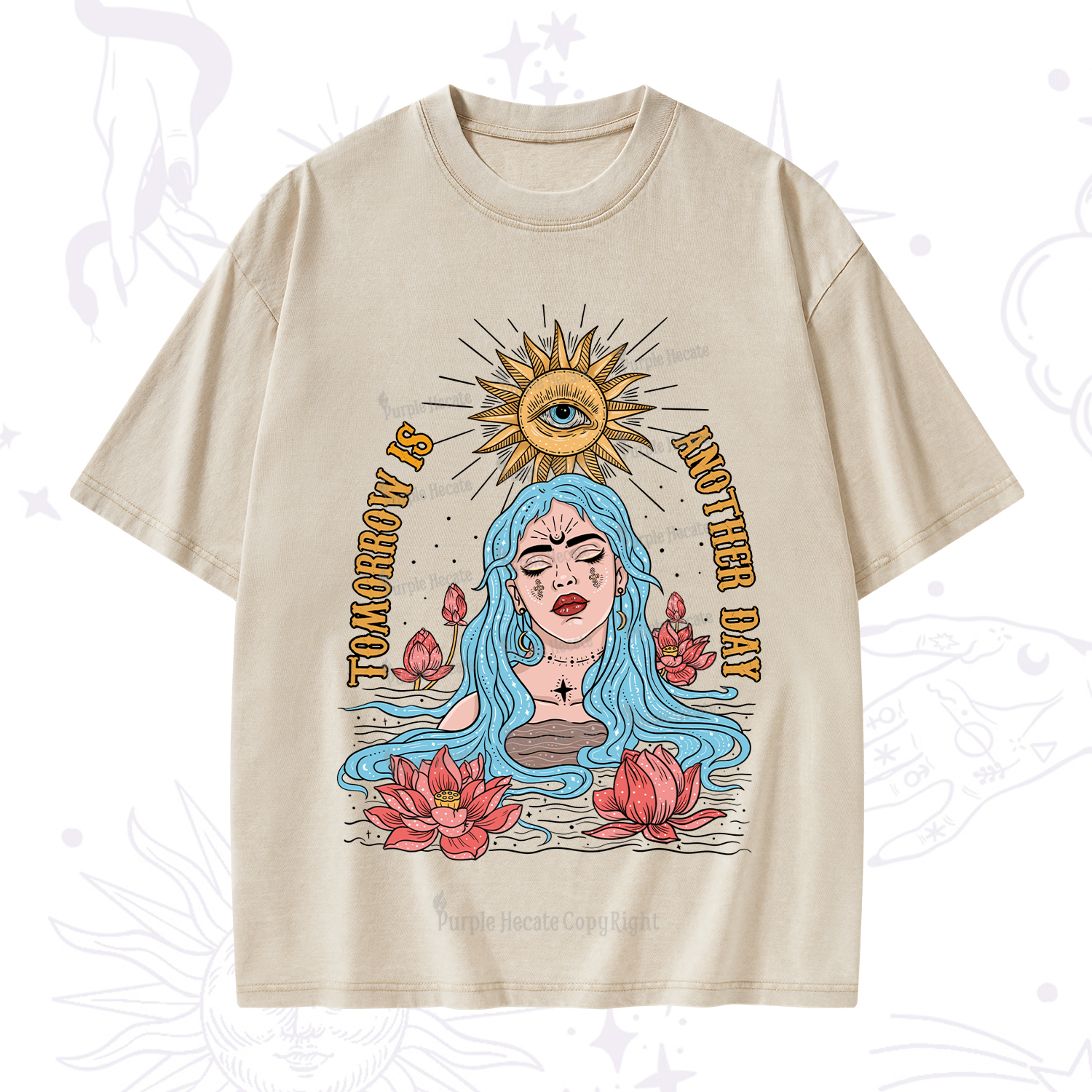 Purplehecate Tomorrow Is Another Day Washed T-Shirt