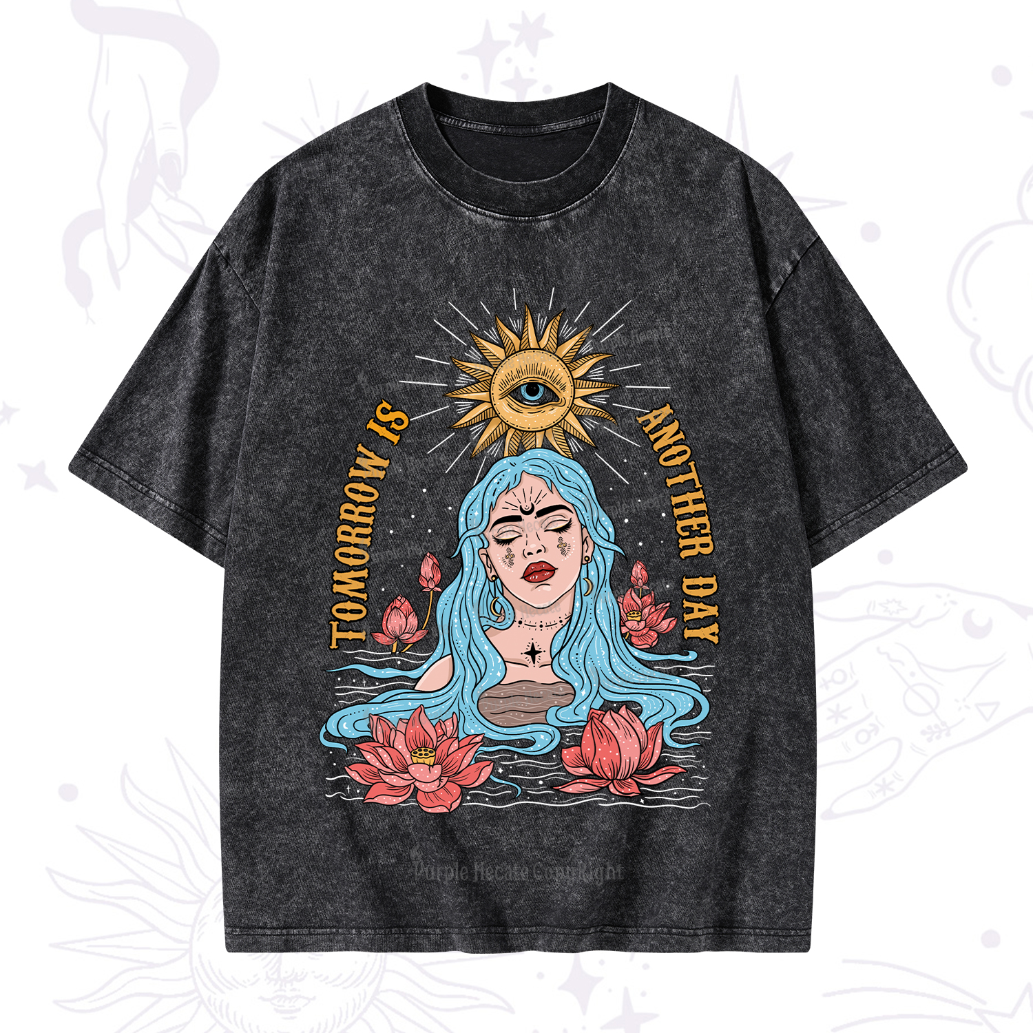 Purplehecate Tomorrow Is Another Day Washed T-Shirt