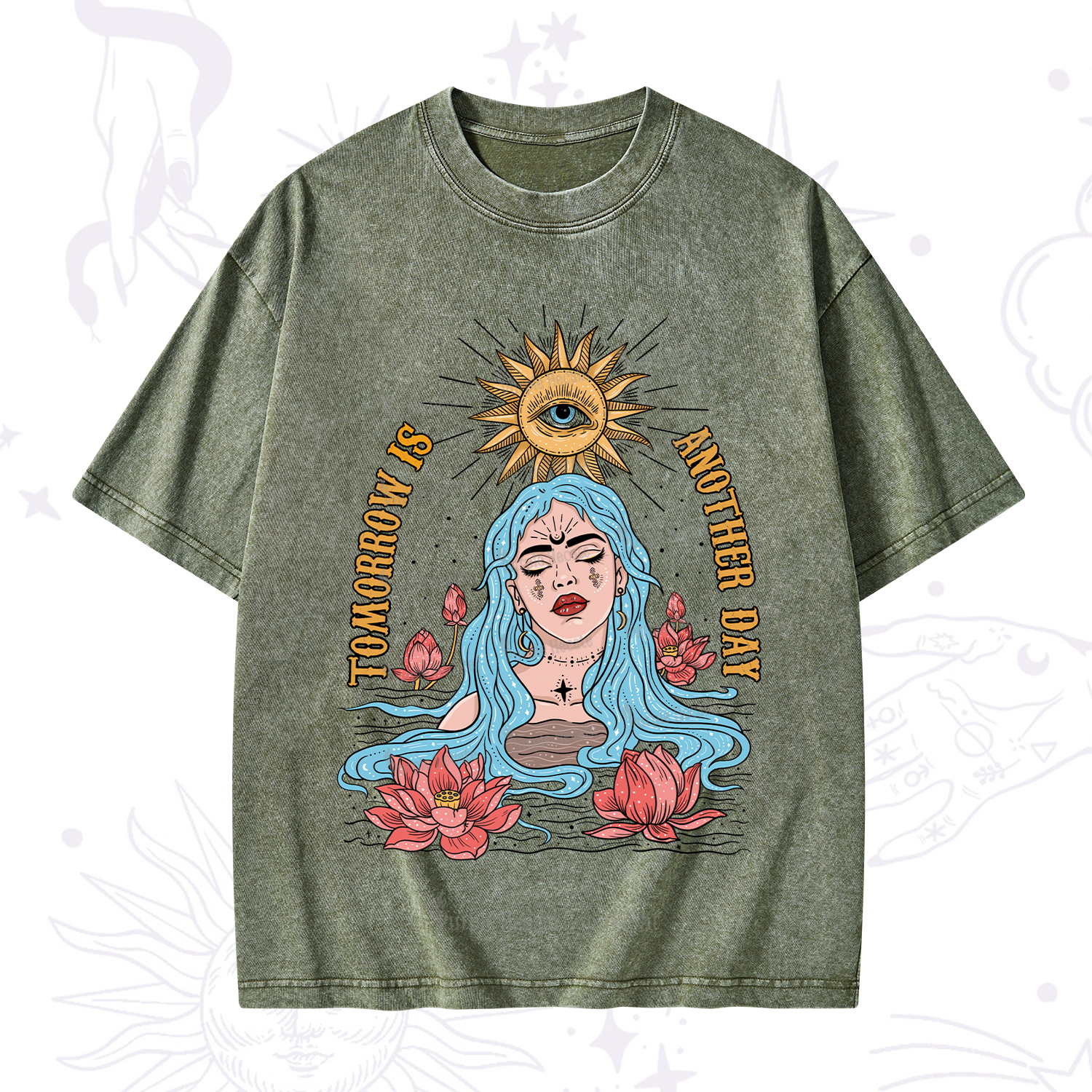 Purplehecate Tomorrow Is Another Day Washed T-Shirt