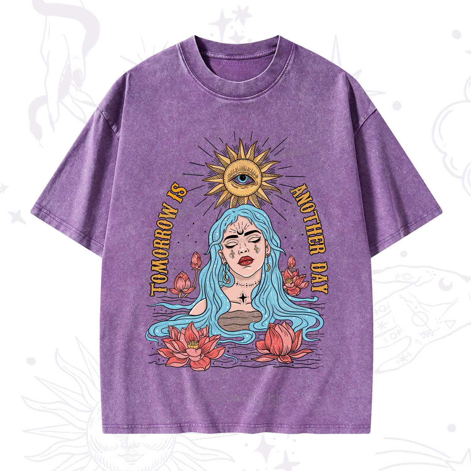 Purplehecate Tomorrow Is Another Day Washed T-Shirt