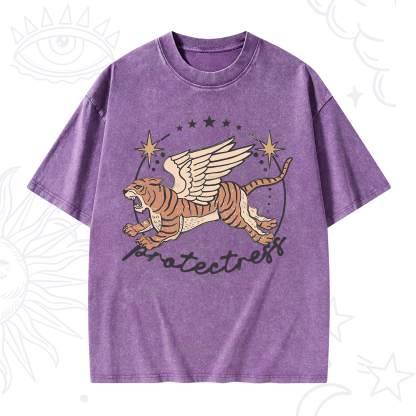 Purplehecate Protectress Washed T-Shirt