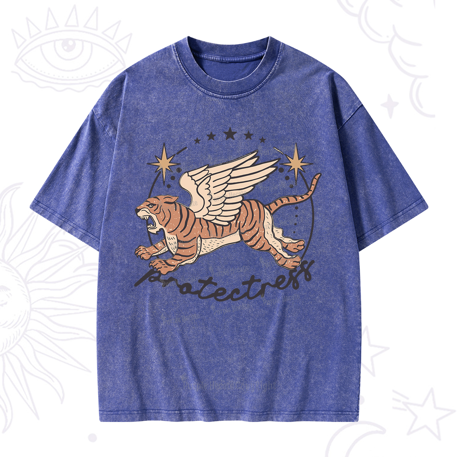 Purplehecate Protectress Washed T-Shirt