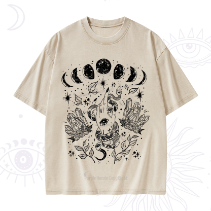 Purplehecate Reach For The Moon Washed T-Shirt
