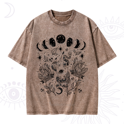 Purplehecate Reach For The Moon Washed T-Shirt