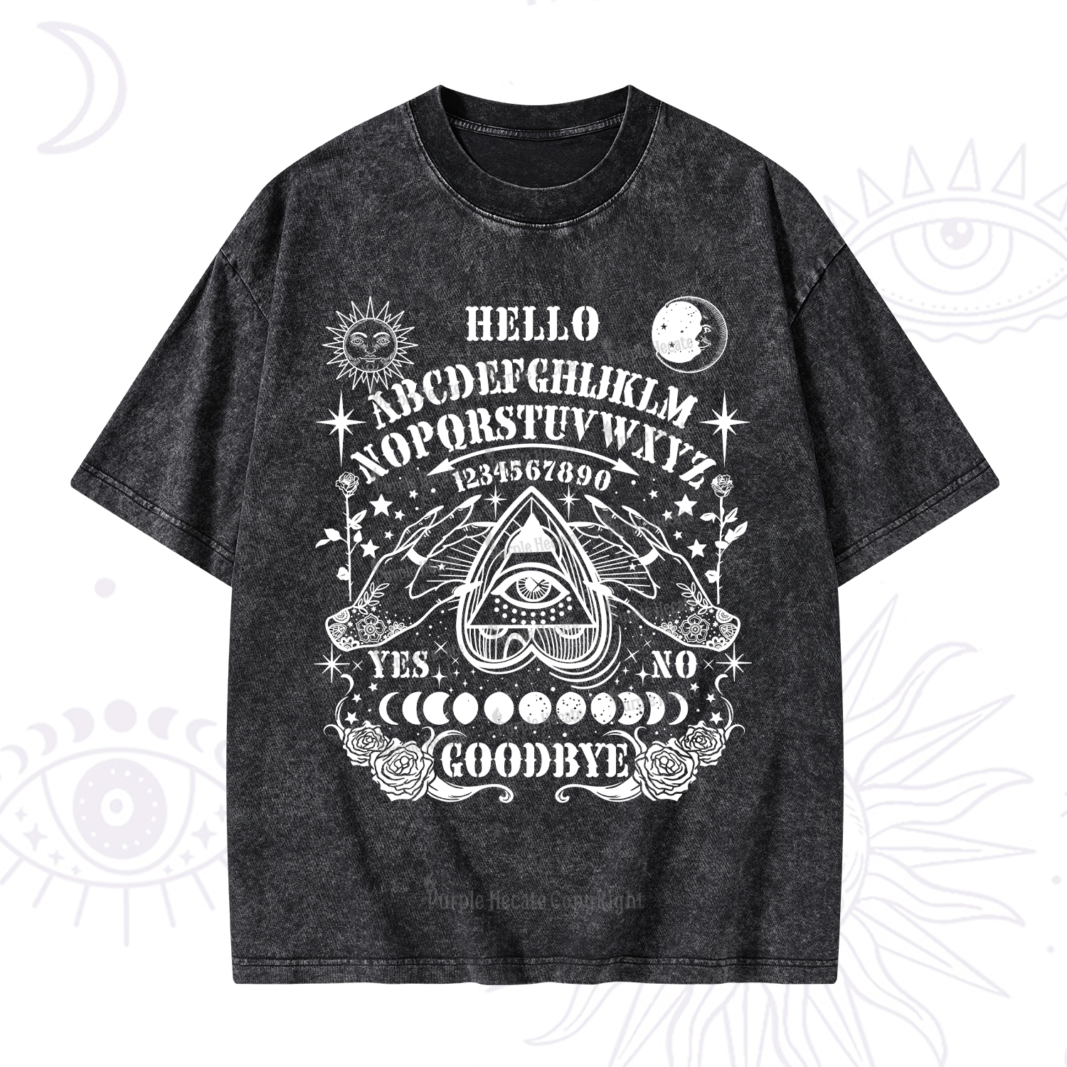 Purplehecate Hello Goodbye Washed T-Shirt