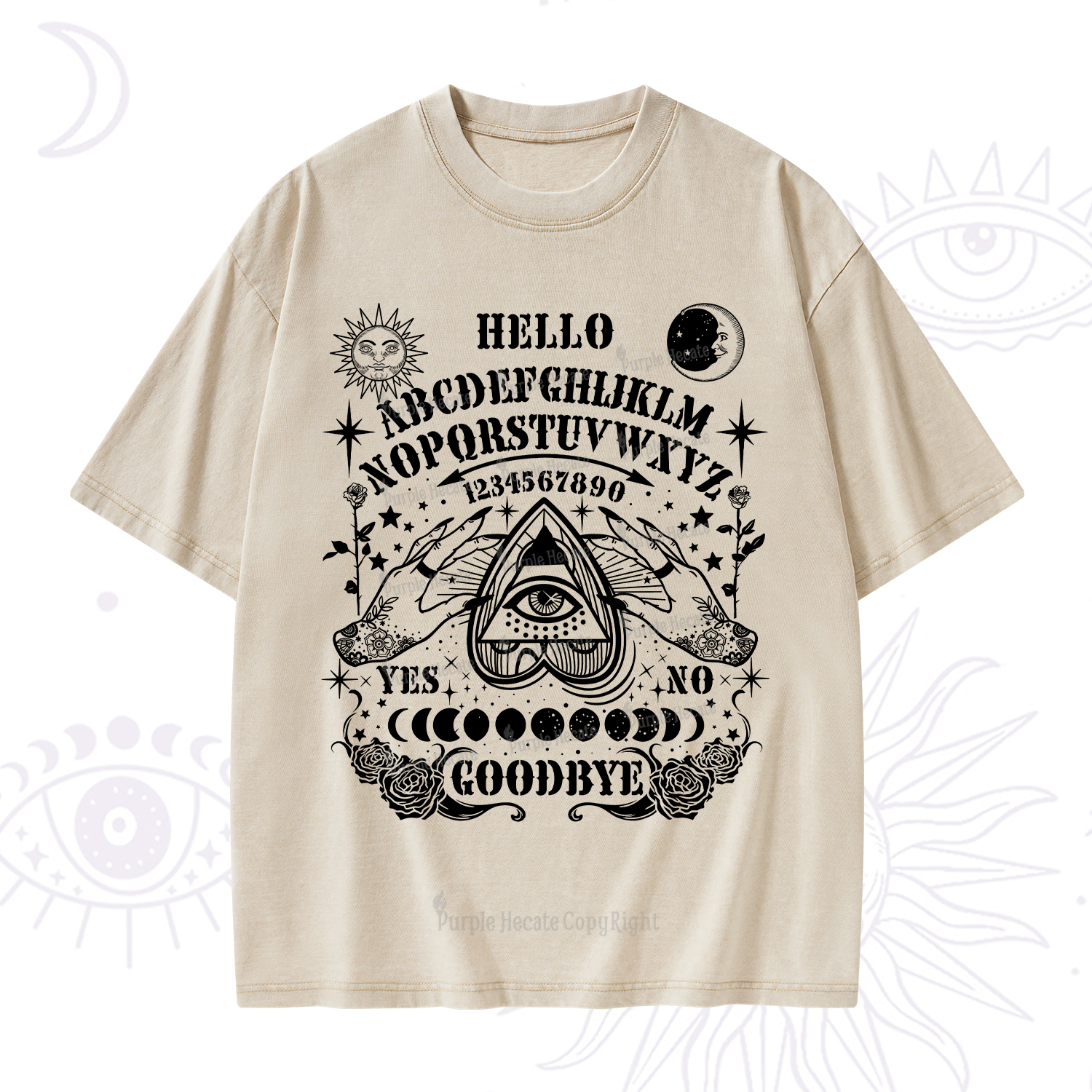 Purplehecate Hello Goodbye Washed T-Shirt