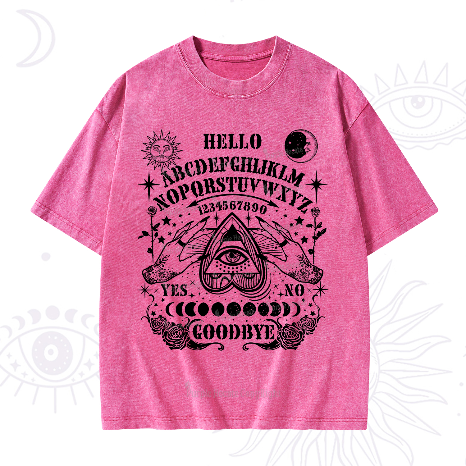 Purplehecate Hello Goodbye Washed T-Shirt
