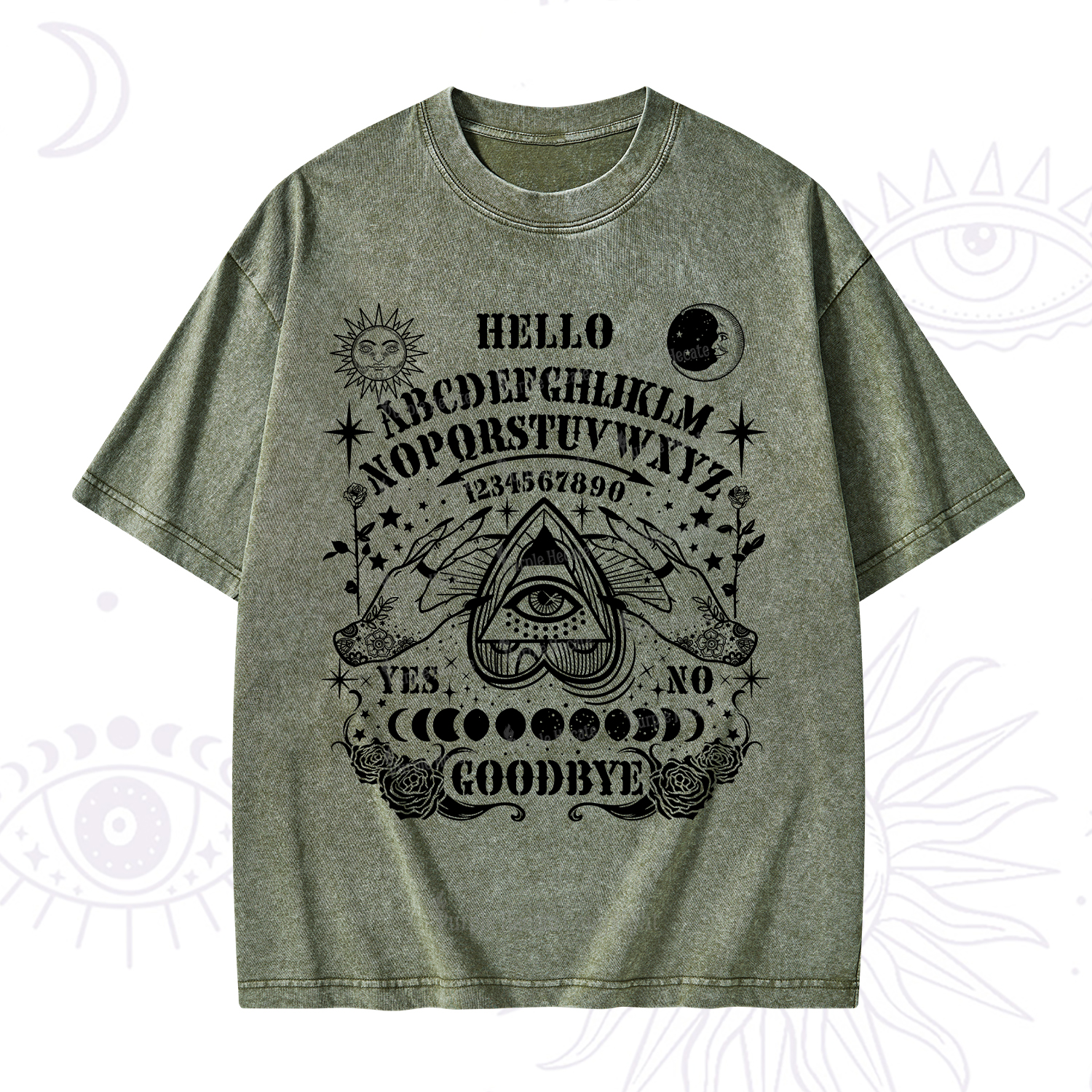 Purplehecate Hello Goodbye Washed T-Shirt