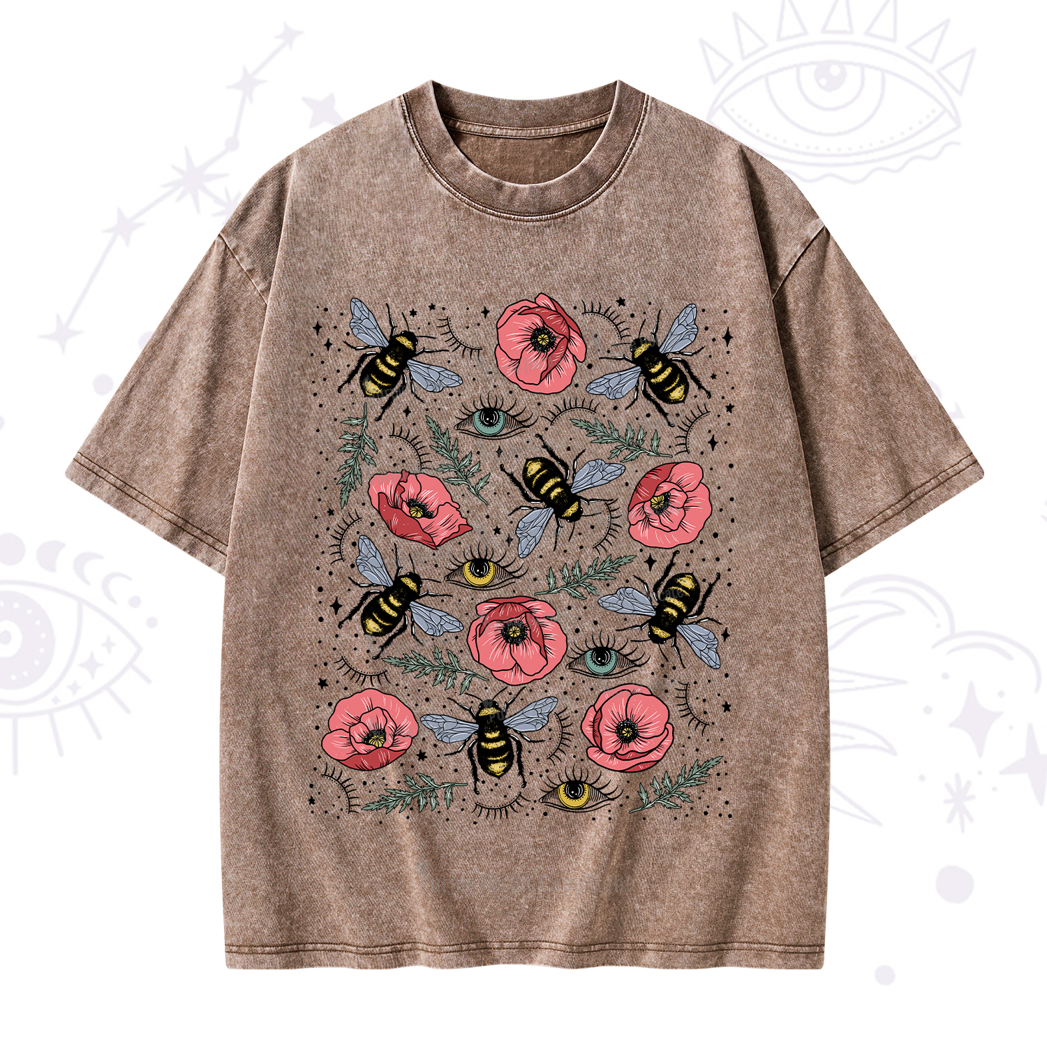 Purplehecate The Bee's Knees Washed T-Shirt