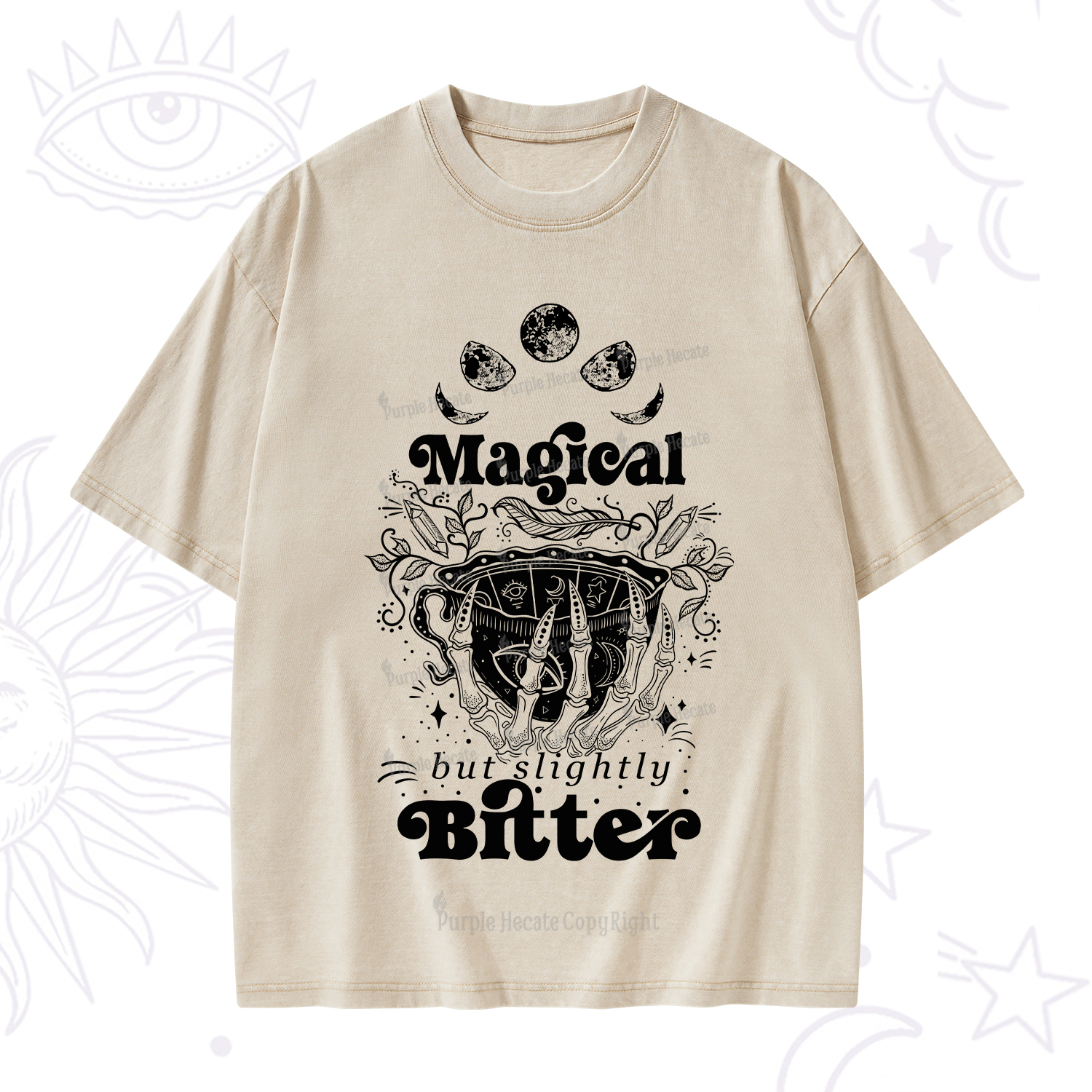 Purplehecate Magical But Slightly Bitter Washed T-Shirt