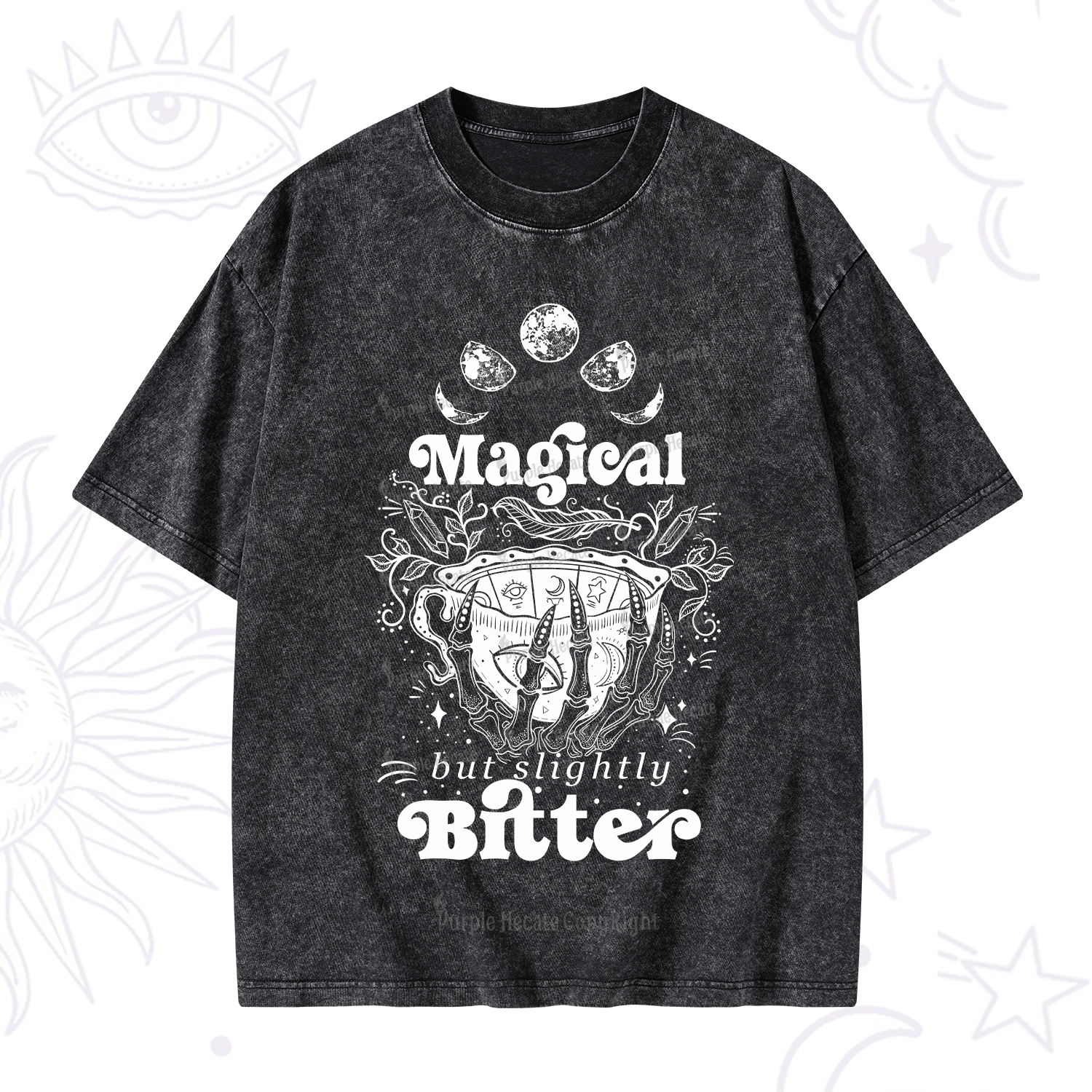 Purplehecate Magical But Slightly Bitter Washed T-Shirt