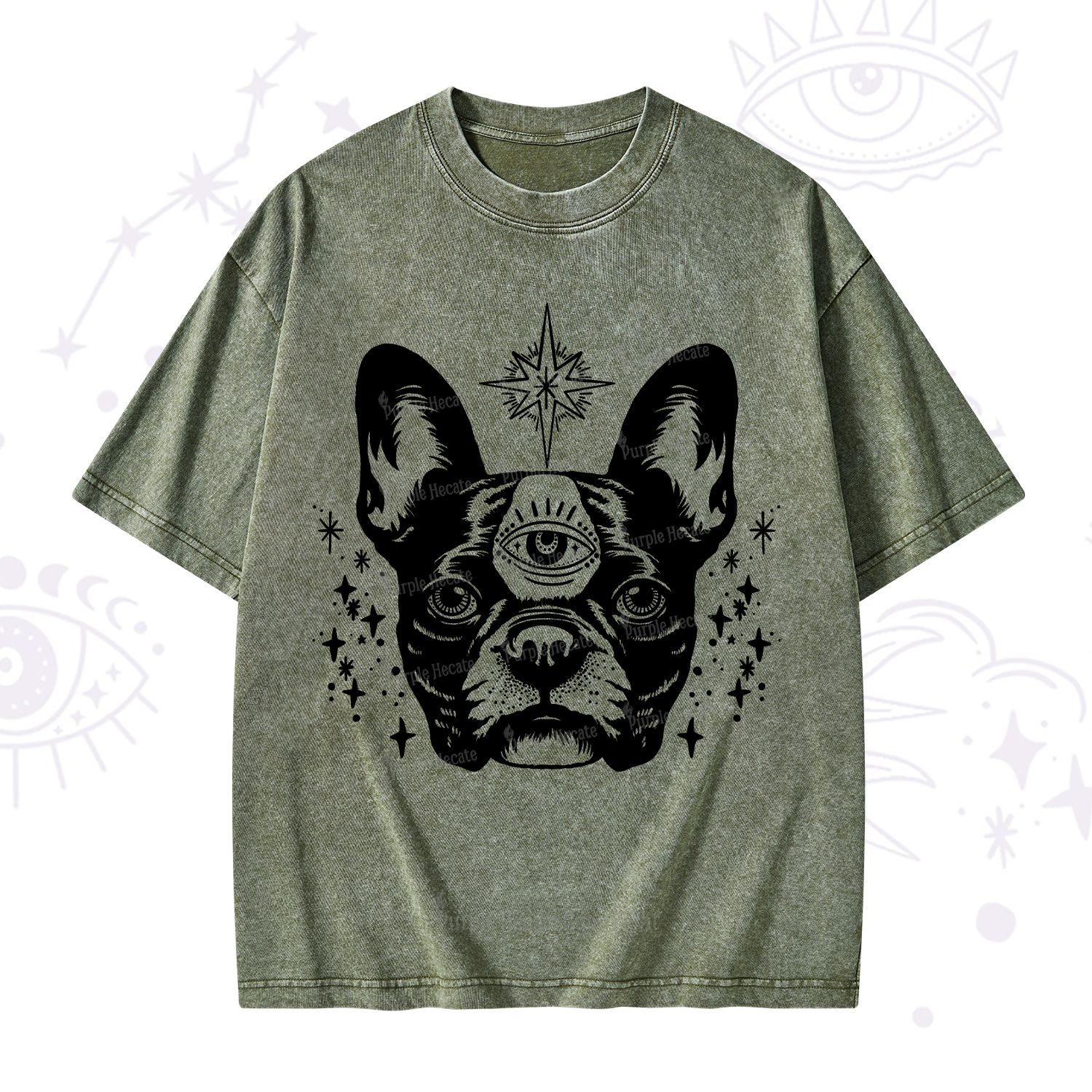 Purplehecate Like A Boss Washed T-Shirt