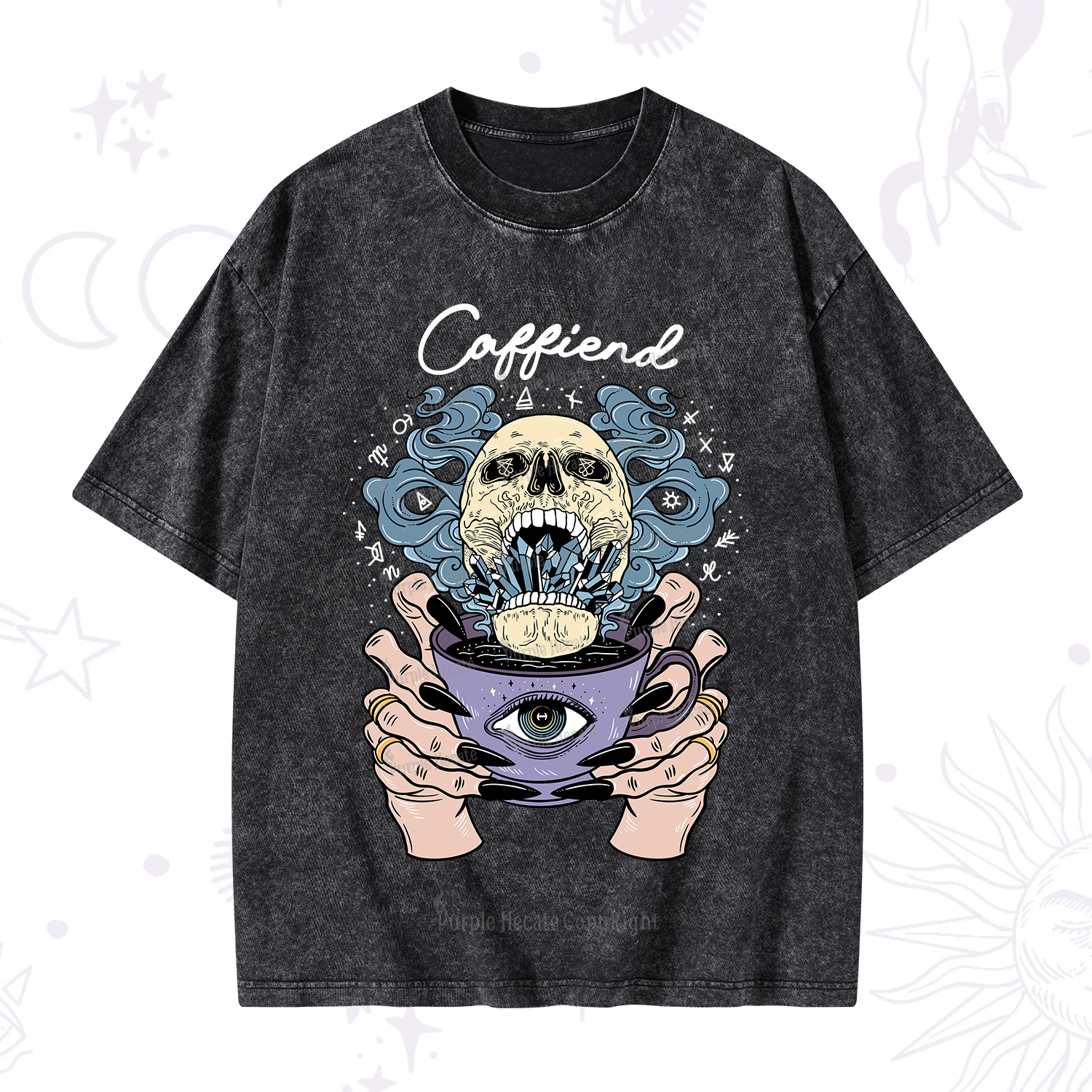 Purplehecate Caffiend Washed T-Shirt